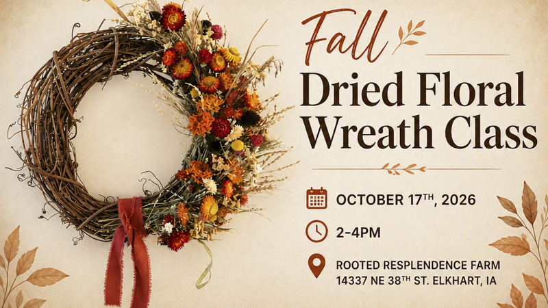All Events 1 Fall Dried Floral Wreath